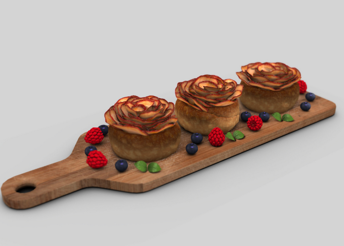 {BE} Apple Rose Pie