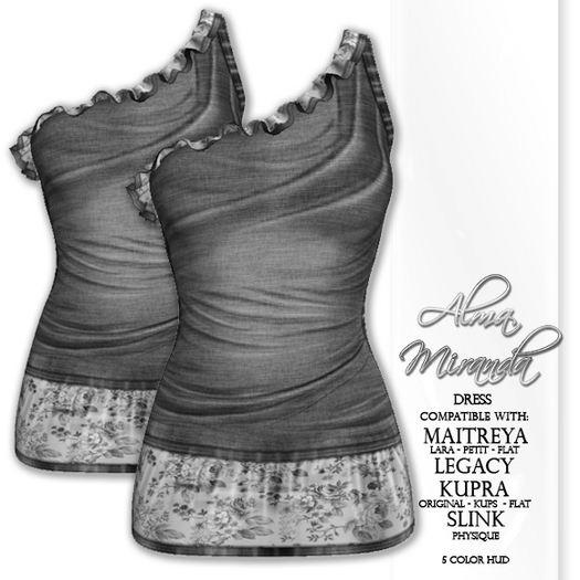 DEMO .: AlmaMiranda :. Denim & Roses Frills Dress