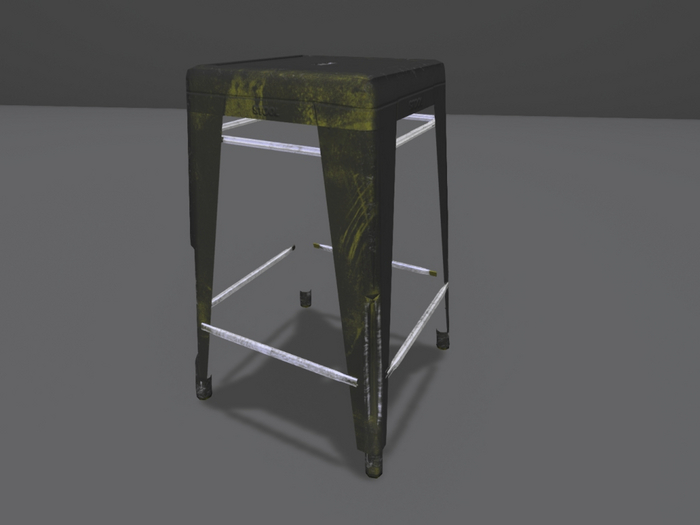 Free Full Perm "Industrial Stool"