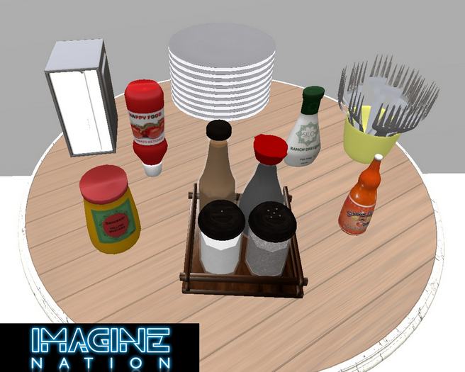 Imagine Plates Cutlery & Condiments