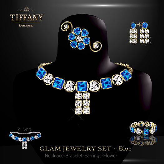 ::TD:: Glam Jewelry Set ~ Blue
