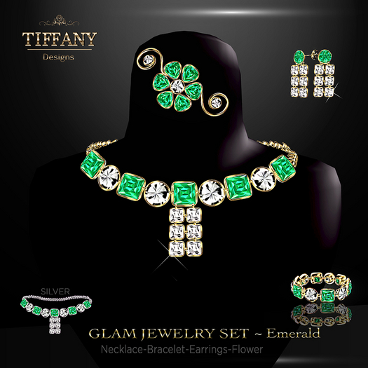 ::TD:: Glam Jewelry Set ~ Emerald
