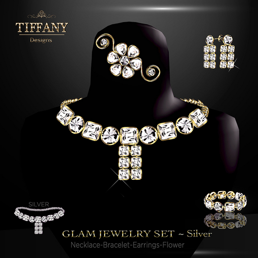 ::TD:: Glam Jewelry Set ~ Silver