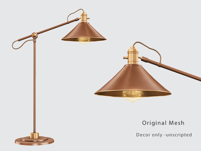 ACORN Bourke Floor Lamp -Brown
