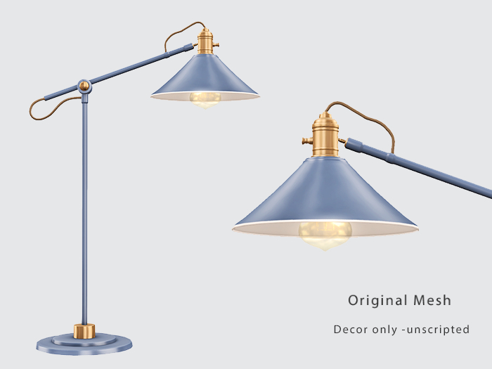 ACORN Bourke Floor Lamp -Blue