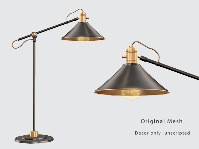 ACORN Bourke Floor Lamp -Black
