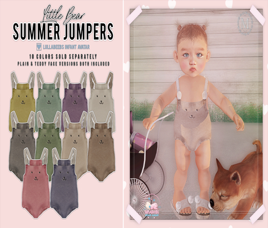 {m} little bear summer jumper: blue