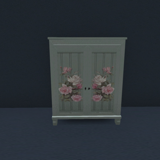 Cabinet Green Roses 