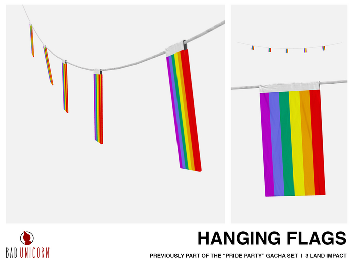 Hanging Flags (Previously - Pride Party Gacha Set)