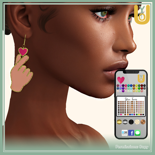 (((!!YOU!!))) - Earring Finger Heart Kpop