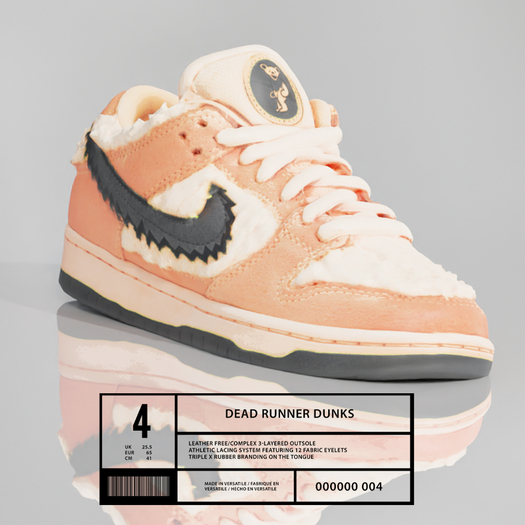 [V] - Dead Runners Peach/Blk