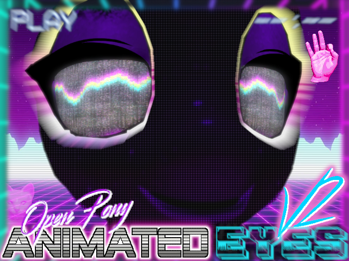 [OP] Animated【﻿ＡＥＳＴＨＥＴＩＣ】美学  Vaporwave static eyes for the OpenPony
