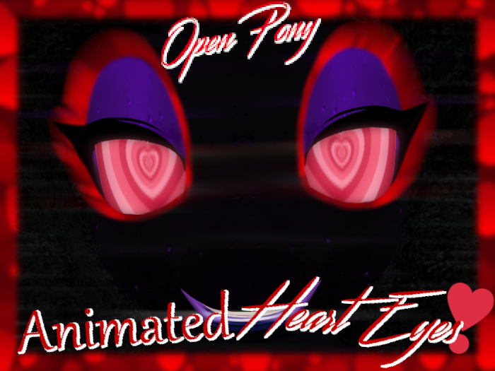 [OP] Animated heart eyes for OpenPony (with heart particles)!