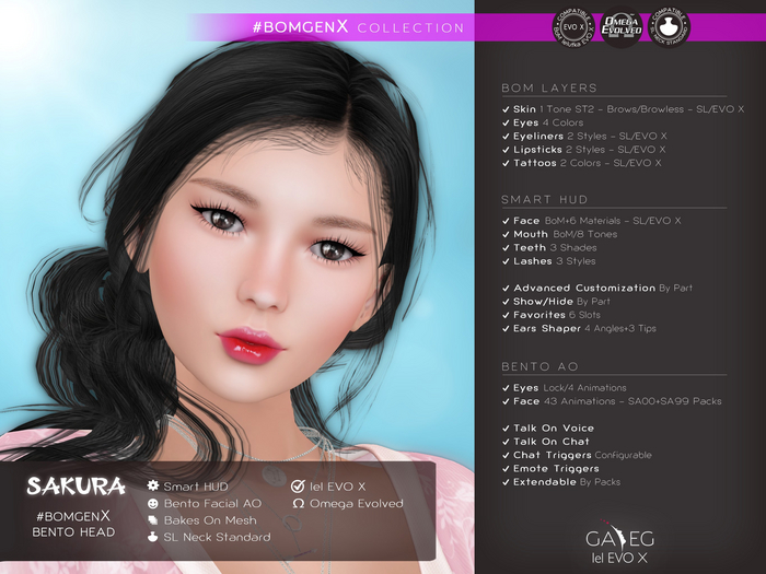 [GA.EG] Sakura #BoMGenX Bento Head DEMO