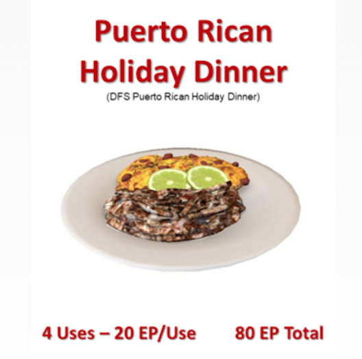 DFS Puerto Rican Holiday Dinner 80 ep