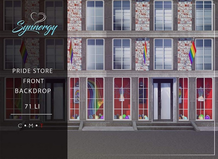 SYNNERGY// Pride Store Front Backdrop -  ADD TO UNPACK