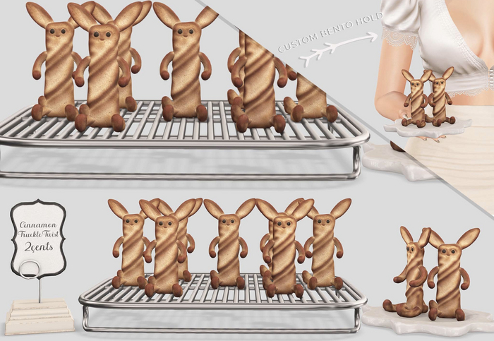 Dahlia - Bakery - Cinnamon Truckle Twist - Dispenser, Holdable, Wearable, Guest Server