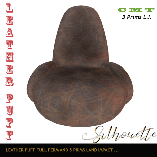 [Silhouette] - Leather puff