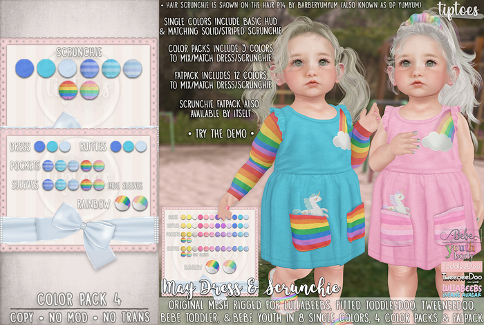 . tiptoes - May Dress - Color Pack 4