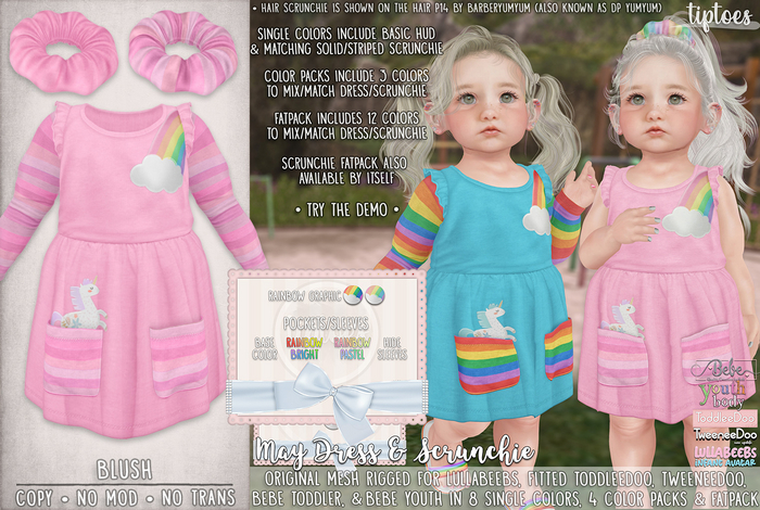 . tiptoes - May Dress - Blush