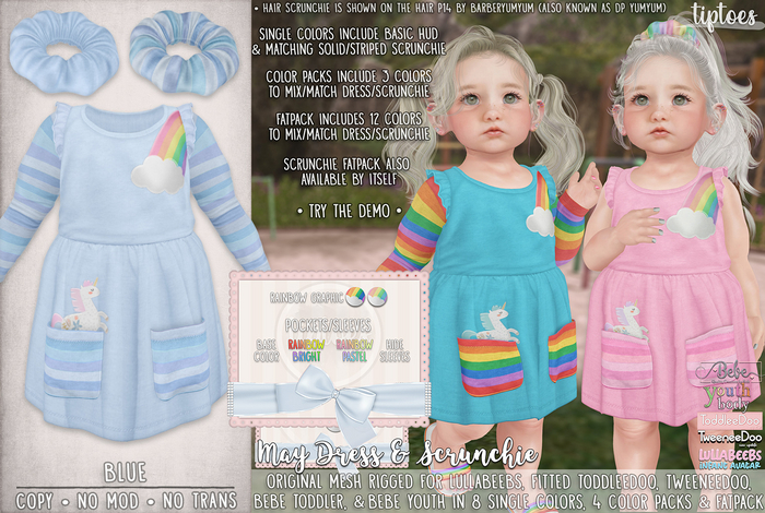 . tiptoes - May Dress - Blue