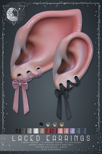 .STOIC. LACED EARRINGS