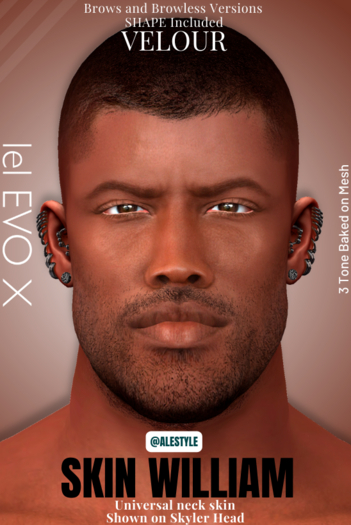 SKIN (WILLIAM) LELUTKA EVO X - TONE ROUGE