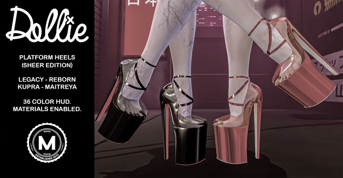 [MODA] DOLLIE HEELS & HUD (SHEER) DEMOS