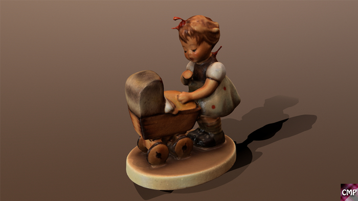 CMP - Hummel - Girl With Doll Carriage