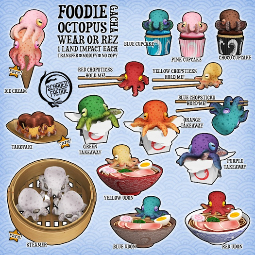 Schadenfreude Foodie Octopus Steamer RARE