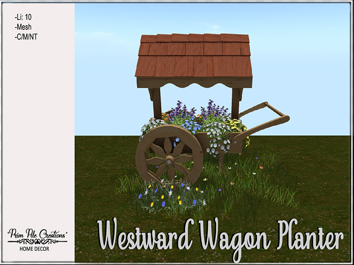 ~PPC~ Westward Wagon Planter  