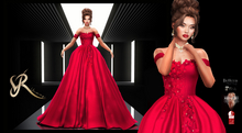 . R U N W A Y . CHRISTMAS ROSE DRESS -RUBY-