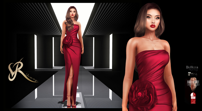 . R U N W A Y . THE ROSE DRESS  -RUBY-