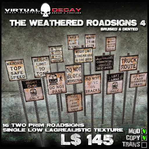 -Virtual Decay- Weathered Roadsigns 04