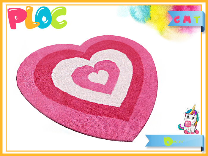 :::PLOC::: Rug Heart Pink