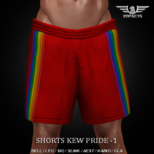 IMPACTS-Shorts  KEW PRIDE 1 BEL/LEG/SIG/SLINK/AEST/KARIO/CLA