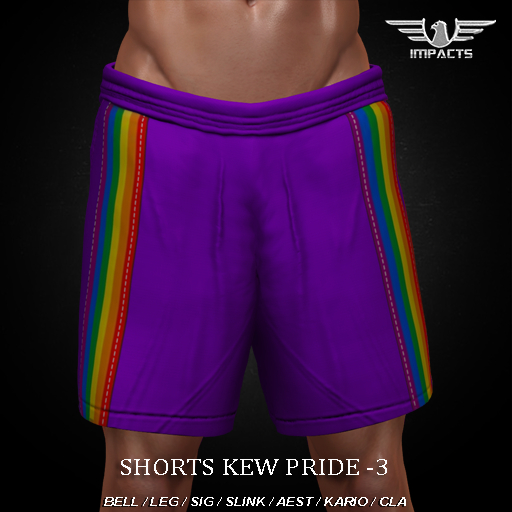 IMPACTS-Shorts  KEW PRIDE 3 BEL/LEG/SIG/SLINK/AEST/KARIO/CLA