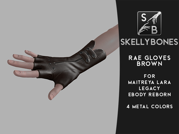 Skellybones -- Rae Gloves - Brown