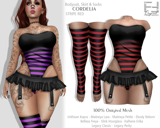 FF Original - Cordelia - STRIPE RED
