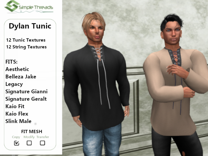 ! Simple Threads ! Dylan Tunic for Aesthetic, Belleza, Signature, Legacy, Kario, Slink