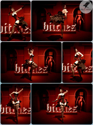 Burlesque B Pack 6 Poses