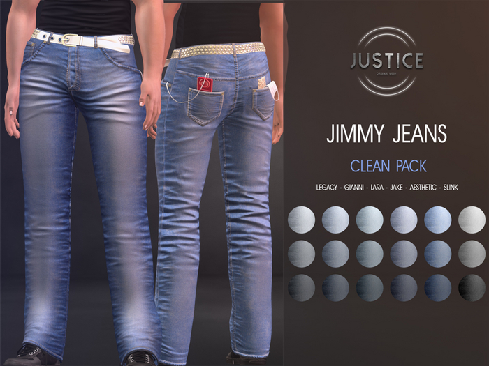 [JUSTICE] JIMMY JEANS - CLEAN PACK