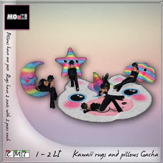 MOoH! Star pillow Rainbow sleep RARE