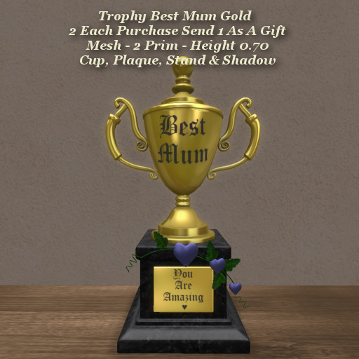 Trophy Best Mum Gold