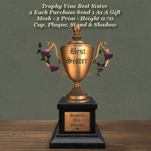 Trophy Vine Best Sister