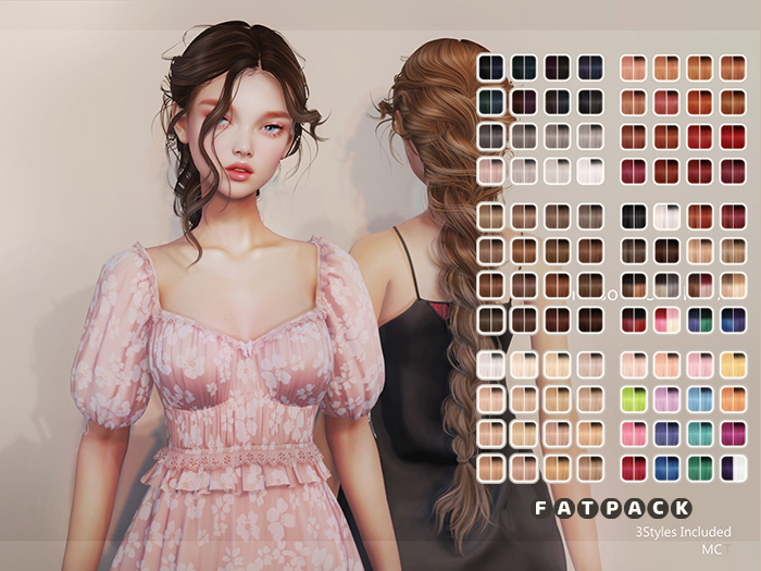 [monso] Hunkaa Hair /Fatpack