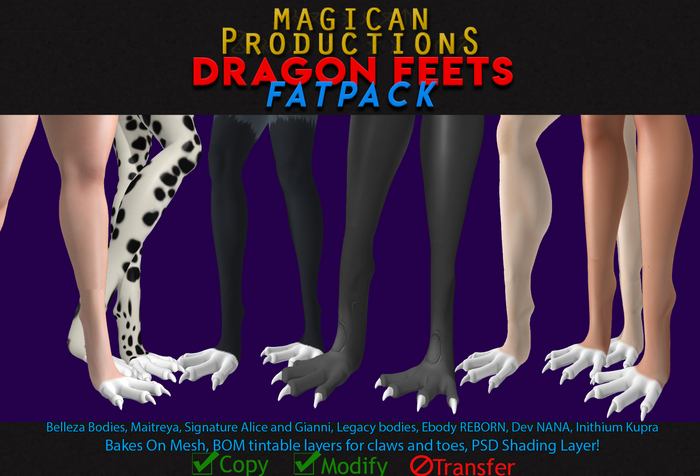 M*P BOM Dragon Feets (SLUV Fatpack)