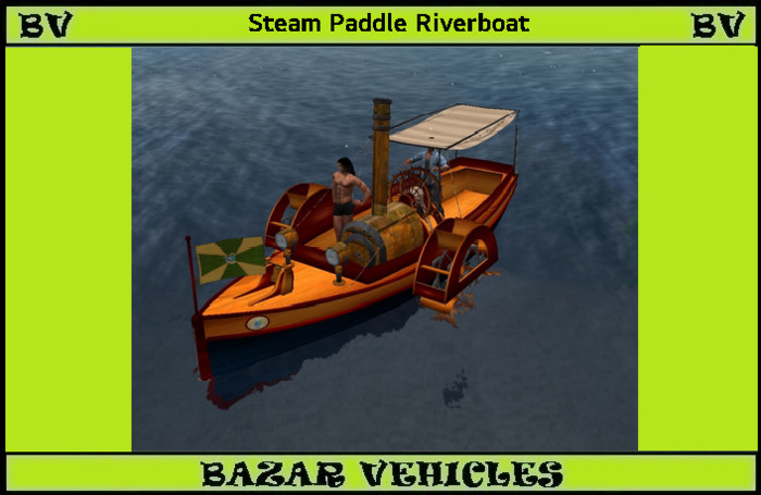 Steam Paddle Riverboat v1