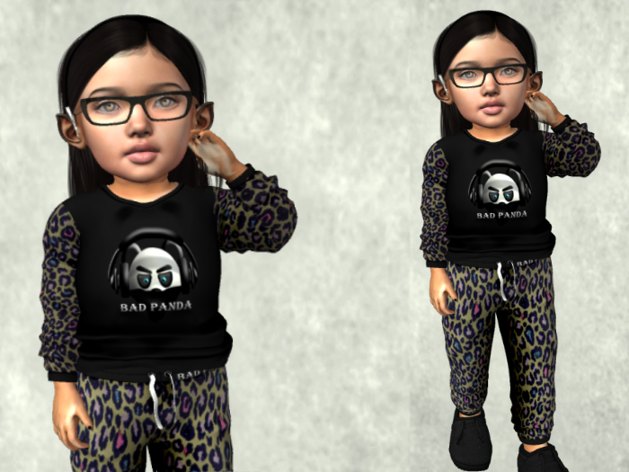 Bad Panda Sweats Leopard