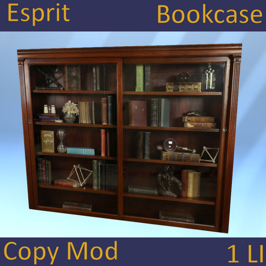 Esprit BK191 Bookcase Glass Front